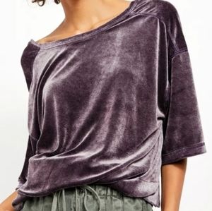 Free People velvet shirt